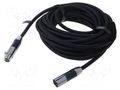 Cable; XLR male 3pin,XLR female 3pin; 10m; black; textile VENTION BLALL