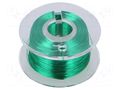 Silver plated copper wires; 0.1mm; green; Cu,silver plated; 100m DONAU ELEKTRONIK D-LD10-4