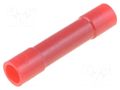 Tip: butt splice; insulated; copper; 0.3÷1.65mm2; tinned; crimped NICHIFU TMVB-1.25