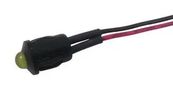LED INDICATOR, PANEL MNT, 8MM, YELLOW T000325