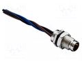Connector: M8; male; PIN: 3; 3A; 60V; IP67; socket; metal AMPHENOL LTW 8-03PMMS-SF7001