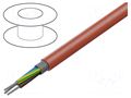 Wire; SiHF+C; 7G0.75mm2; Cu; stranded; silicone; red; -60÷180°C TKD TKD-2501345
