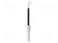 Measuring tip; 1A; white; Socket size: 4mm; Plating: nickel plated SCHÜTZINGER ZPK8188NI-WS