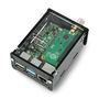Case for Raspberry Pi 4B and TV HAT DVB-T tuner - black and transparent GRL-21013