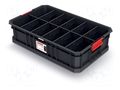 Container: collective; with partitions; black; 520x327x125mm KISTENBERG KMS553510S