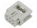 Connector: IDC; female; PIN: 6; SEK; IDC; 2.54mm; 1.27mm; UL94V-0 HARTING 09185066804