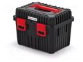 Chest; tool case; black; polymer; HEAVY; 445x360x337mm; 25kg KISTENBERG KHV453535-S411