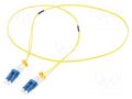 Fiber patch cord; OS2; LC/UPC,both sides; 0.5m; LSZH; yellow LOGILINK FS0LC00
