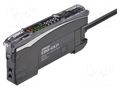 Sensor: optical fiber amplifier; PNP; Connection: cables; 2m OMRON E3NX-CA21-2M
