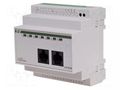 RGB controller; for DIN rail mounting; 24VDC; IP20; F&Home; RJ45 F&F MH-RGB-5