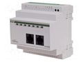 RGB controller; for DIN rail mounting; 24VDC; IP20; F&Home; RJ45 F&F MH-RGB-7