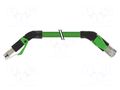 Patch cord; Cat: 5; stranded; Cu; 3m; PUR; green; 22AWG; Cores: 4; IP20 MURRELEKTRONIK 7000-74521-7960300