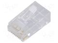 Connector: RJ45; plug; PIN: 8; Cat: 6; shielded; 8p8c; for cable MH CONNECTORS MHRJC6R111N