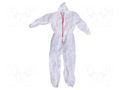 Painting suit; Size: XXXL; white; with a hood SOLID TOOLS SOLID-5899