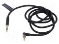Cable; Jack 3.5mm 3pin plug,Jack 3.5mm 3pin angled plug; 1m VENTION BAZBF