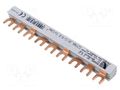 Busbar; 12mm2; Poles: 3; Urated: 400V; 80A; fork; Pitch: 17.8mm; PVC PAWBOL E.4036B