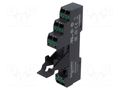 Socket; 10A; for DIN rail mounting; spring clamps; plastic; Zelio SCHNEIDER ELECTRIC RSZE08P