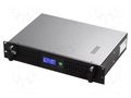 Power supply: UPS; 720W; 1.2kVA; 230V; IEC C13 x2,Schuko; RACK IPS UPS-2U-1200-LCD