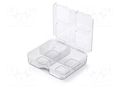 Container: collective; with partitions; transparent; SQR BOX KISTENBERG KSQ15154