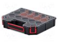 Container: collective; with partitions; black; low; 284x243x60mm KISTENBERG KTG30256S