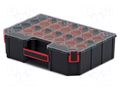 Container: collective; with partitions; black; high; TAGER KISTENBERG KTG403010S