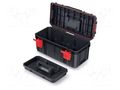 Chest; tool case; black; polymer; S BLOCK PRO; 550x280x264mm; IP55 KISTENBERG KXS5530