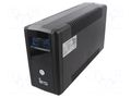 Power supply: UPS; 360W; 600VA; 230V; Schuko x2,USB B socket; 7Ah IPS TM-LI-PRO-600-F2