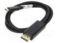 Adapter; DisplayPort 1.2,USB 3.2; DisplayPort plug,USB C plug LANBERG CA-CMDP10CU-0010BK