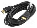 Cable; HDMI plug,both sides; PVC; 3m; black; HDMI 1.4; 30AWG; box LANBERG CA-HDMI15CC-0030BK