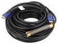 Cable; HDMI plug,both sides; PVC; HDMI 2.0; 20m; black; 30AWG LANBERG CA-HDMI20CU-0200BK