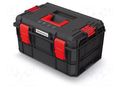 Chest; tool case; black; polymer; X BLOCK PRO; 546x380x307mm; IP55 KISTENBERG KXB604030-S411