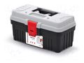 Chest; tool case; black-grey; polymer; OPTIMA; 360x195x183mm; 10kg KISTENBERG KOP4020N-4C