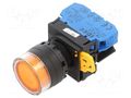 Switch: push-button; 22mm; Stabl.pos: 1; NO; orange; LED; IP65; YW IDEC YW1L-MF2E10Q4A