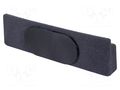 Car loudspeaker enclosure; MDF; black melange; 200mm; Porsche BASSER OBGL.PORSCHE.03