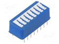 Switch: DIP-SWITCH; Poles number: 8; OFF-ON; Pos: 2; THT; -25÷70°C TE Connectivity 5435640-5