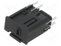 Fuse holder; 5x20mm; snap-fastener; black; Fusedrawer 3; ways: 2 SCHURTER 4303.2014.01