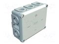 Enclosure: junction box; X: 111mm; Y: 136mm; Z: 57mm; duroplast; IP54 OBO BETTERMANN OBO-2002329