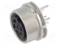 Connector: M16; socket; female; PIN: 6; 5A; 150V; THT; straight; IP40 BINDER 09-0324-290-06