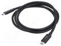 Cable; Thunderbolt 3,Thunderbolt 4,USB 2.0,USB 4.0; 1.2m; black Goobay GOOBAY-74376