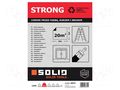 LDPE film; L: 5m; Width: 4m; translucent; STRONG SOLID TOOLS SOLID-5073