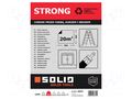 LDPE film; L: 5m; Width: 4m; translucent; STRONG SOLID TOOLS SOLID-5073