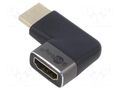 Adapter; HDMI socket,HDMI plug 90° left/right; HDCP 2.2 GOOBAY GOOBAY-72010