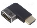 Adapter; HDMI socket,HDMI plug 270° left/right; HDCP 2.2 Goobay GOOBAY-72012