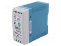 Power supply: switching; for DIN rail; 25W; 5VDC; 5A; 90÷264VAC POS POS-MDIN40W5