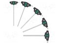 Wrench-set; Hex Plus key; Kind of handle: T; 5pcs. WERA WERA.05136070001