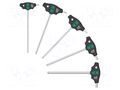 Wrench-set; Hex Plus key; Kind of handle: T; 5pcs. WERA WERA.05136070001