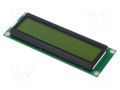 Display: LCD; alphanumeric; STN Positive; 16x2; 122x44x13.6mm; LED RAYSTAR OPTRONICS RC1602E-YHY-JSX