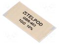 Resistor: thick film; THT; 1GΩ; 2W; ±10%; Pitch: 19.05x38.1mm TELPOD GBR-403-1G-10%