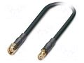 Cable; SMA male,SMA female; FRNC; shielded connectors; black PHOENIX CONTACT 1340148