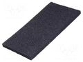 Conductive foam; ESD; L: 1000mm; W: 1000mm; Thk: 6mm; Features: hard SOLDER PEAK ASFH100X100X0.6